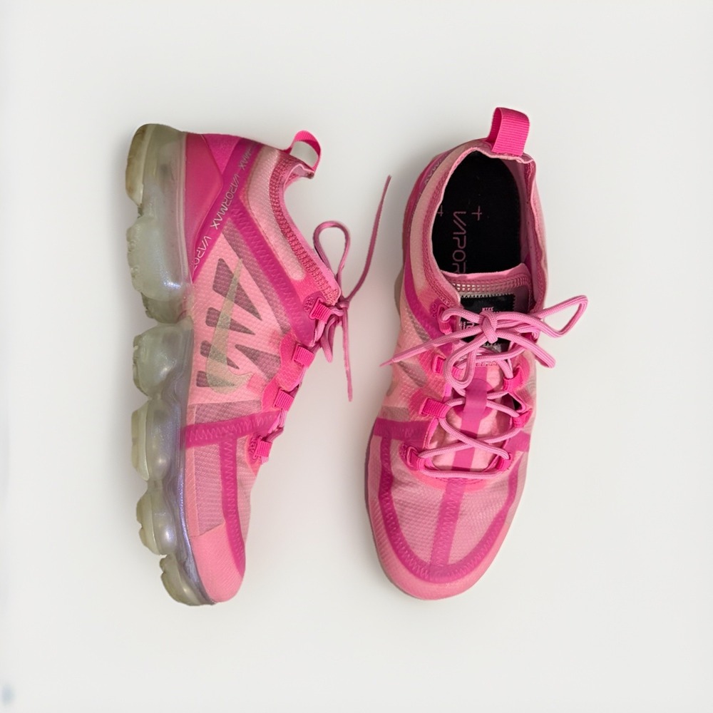 Nike Air VaporMax 2019 Pink Womens Running Shoes Size 9 (EU 40.5) Sneakers - Picture 6 of 10